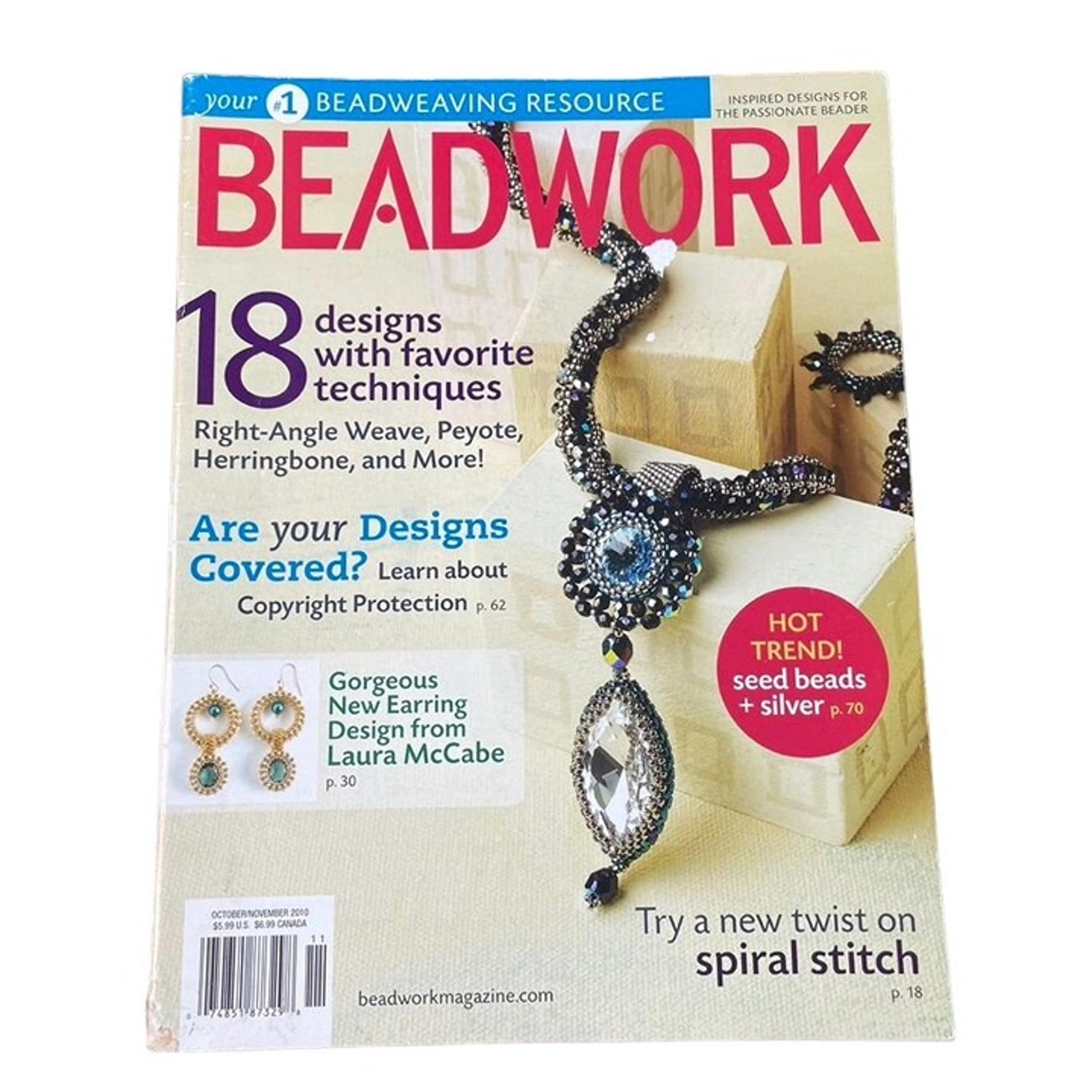 Beadwork Magazine Jewelry Crafting Book u Oct Nov 2010  Vol  13 No 6