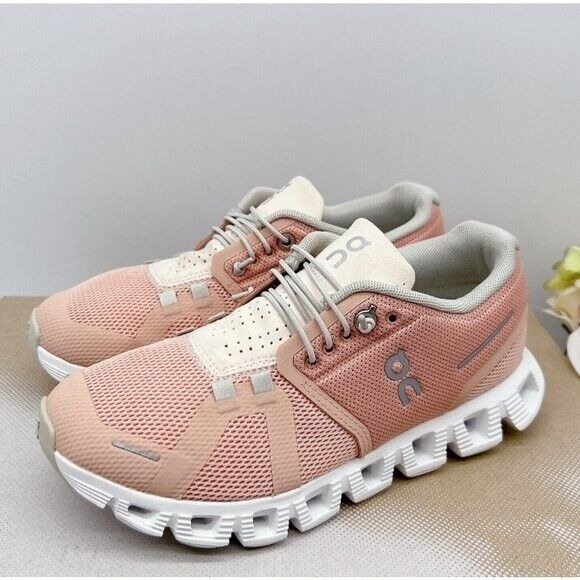 NEW ON Cloud 5 Running Shoes Sneaker Rose | Shell Womens Size US 8
