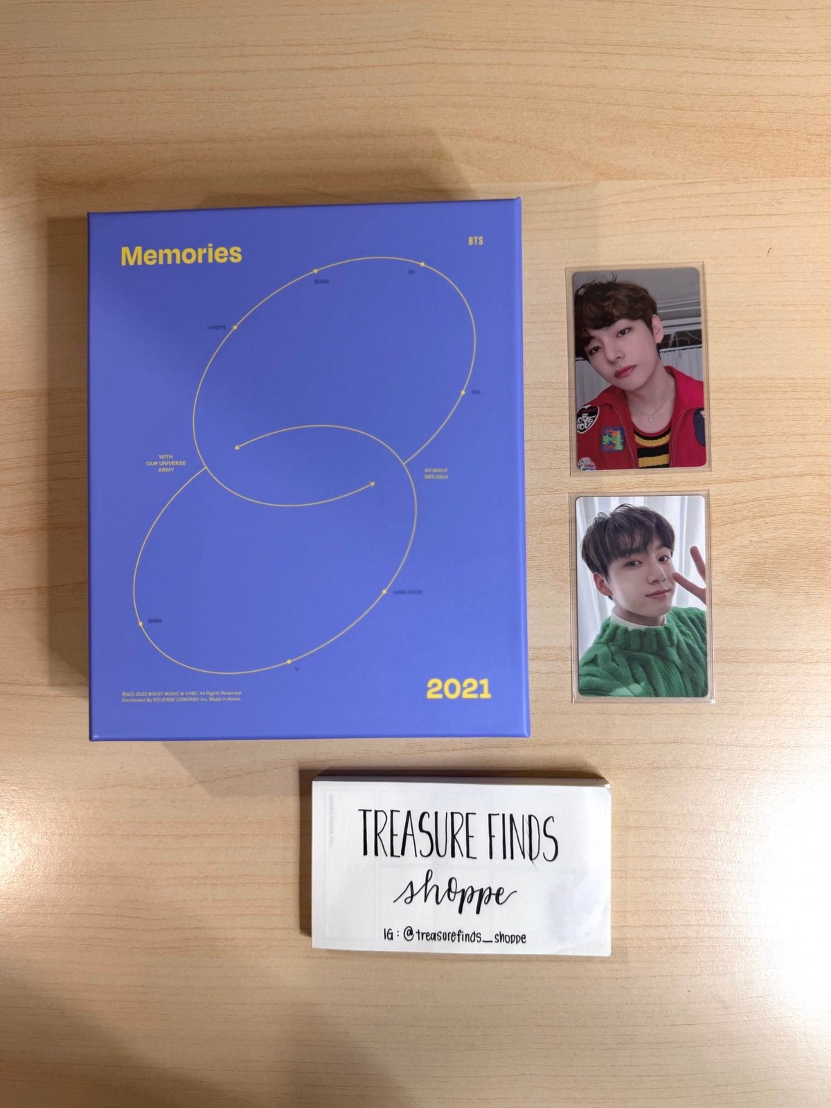 BTS Memories 2021 Blu-ray [PC Option: V or Jungkook]