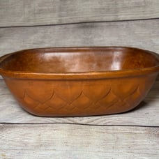 Vtg Terra Cotta Baking Dish Pot West Germany Bakeware 847 12x9.5x4” Bottom Only