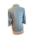 Women XS L'Agence Light Blue Button-Down 100% Silk 3/4 Sleeve Dress Shirt Top