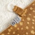 Smallstuff Knit Lion Lovey Brown Yellow Baby Soother 14” Plush Security Blanket