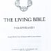 The Living Bible Paraphrased Study Reference Edition Tyndale press Concordance
