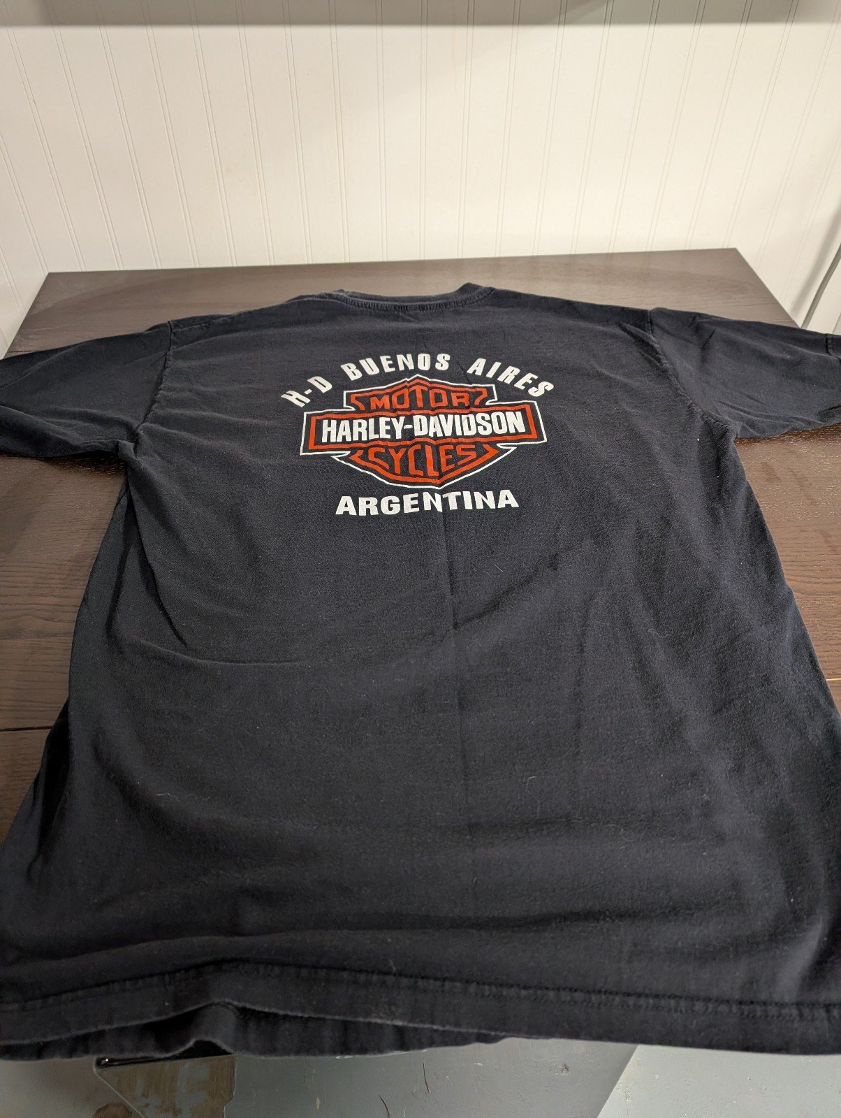 Harley Davidson T-shirt Buenos Aires Argentina.   Black