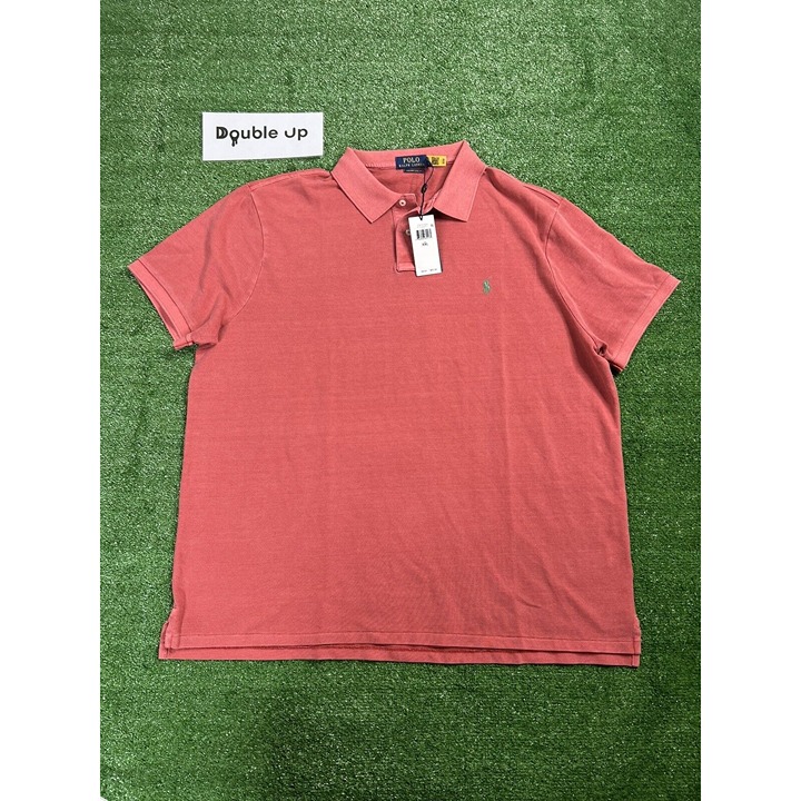 Polo Ralph Lauren Men Custom Slim Fit Pique Polo Shirt Red Size Xxl