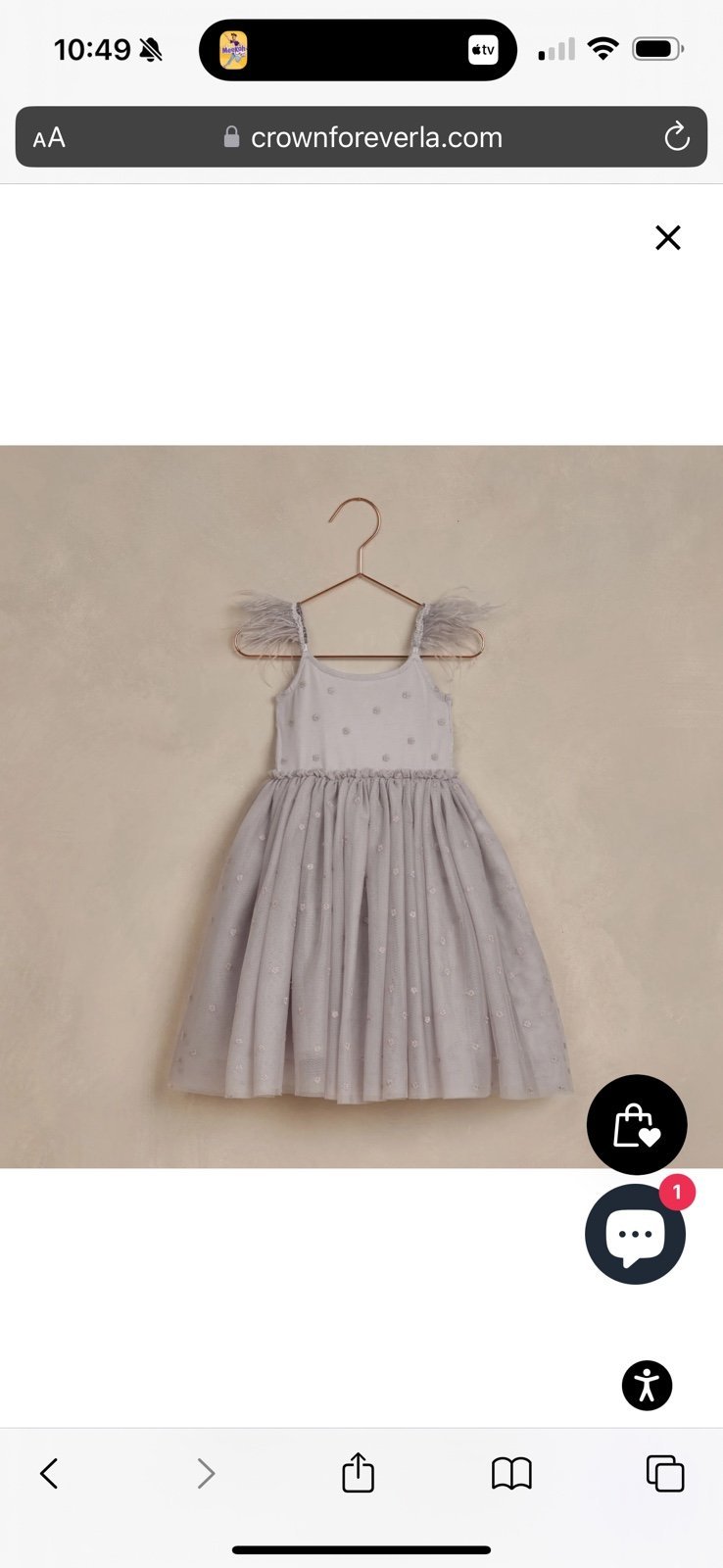 Noralee Poppy Dress in Cloud 4T