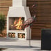 Outdoor Garden Crane Statues and Sculptures Metal Yard Art Sculptures