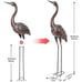 Outdoor Garden Crane Statues and Sculptures Metal Yard Art Sculptures