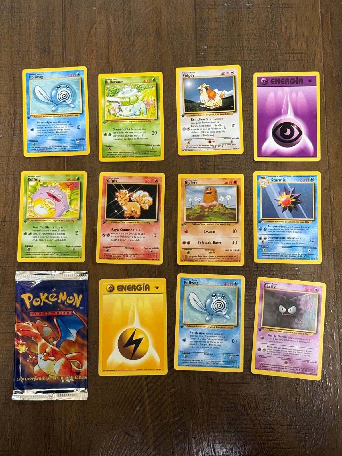 1st Edition Pokemon Base Set booster Pack Charizard Spanish MINT PACK FRESH CARD