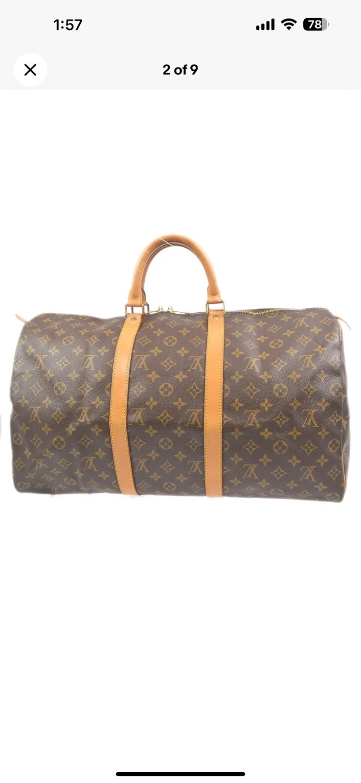 Auth Louis Vuitton Keepall