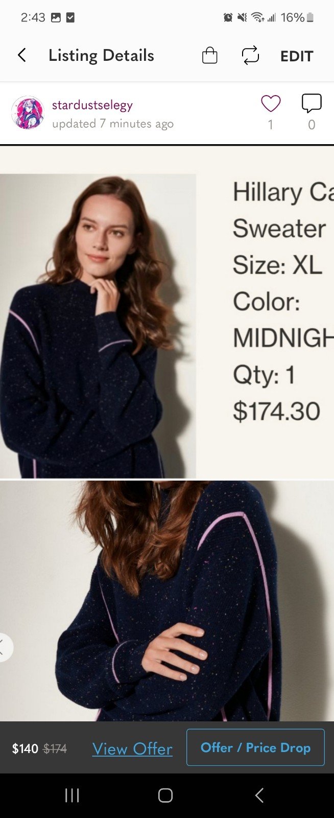 OVERLAND Cashmere wool sweater