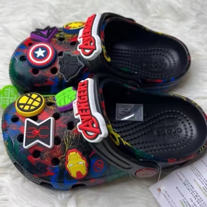 1 Pair of Boys Avengers Crocs | Sizes J2 | New