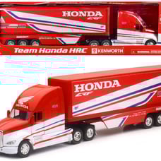 Kenworth Semi-Truck Red and White Team Honda HRC 1/32 Diecast Model by New Ray