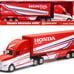 Kenworth Semi-Truck Red and White Team Honda HRC 1/32 Diecast Model by New Ray