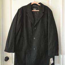 Dockers Weston Poly Wool Blend Coat Insulated Jacket Black - XL