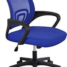 I am selling a blue Naomi Home Ivana Mesh Mid-Adjustable Swival Office Chair.