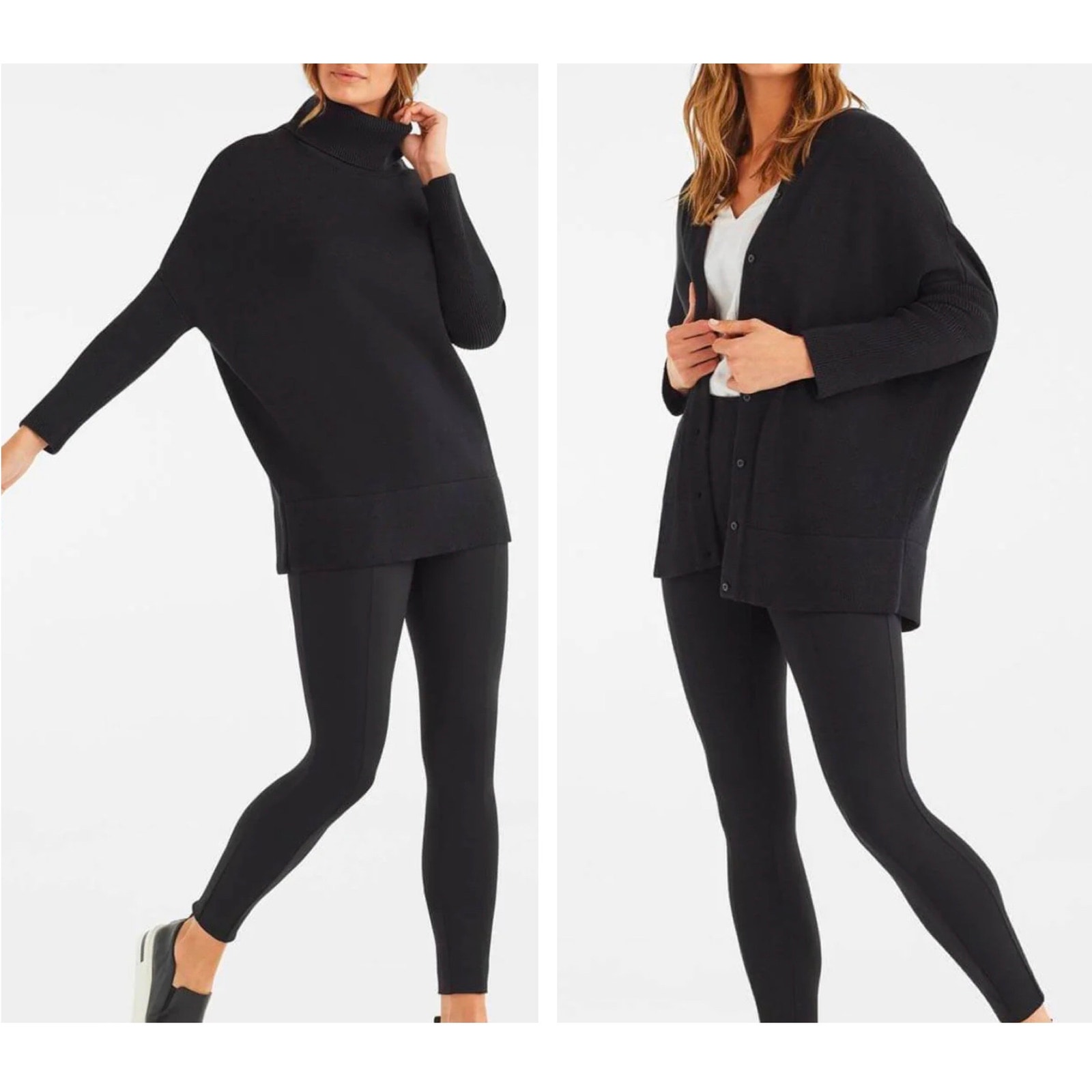 Vetta NWT The Oversized Sweater Black Organic Cotton size Small
