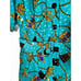 Vintage 1960s Adrianna Papell 100% SILK Belted Midi Dress Italian Baroque Size 8