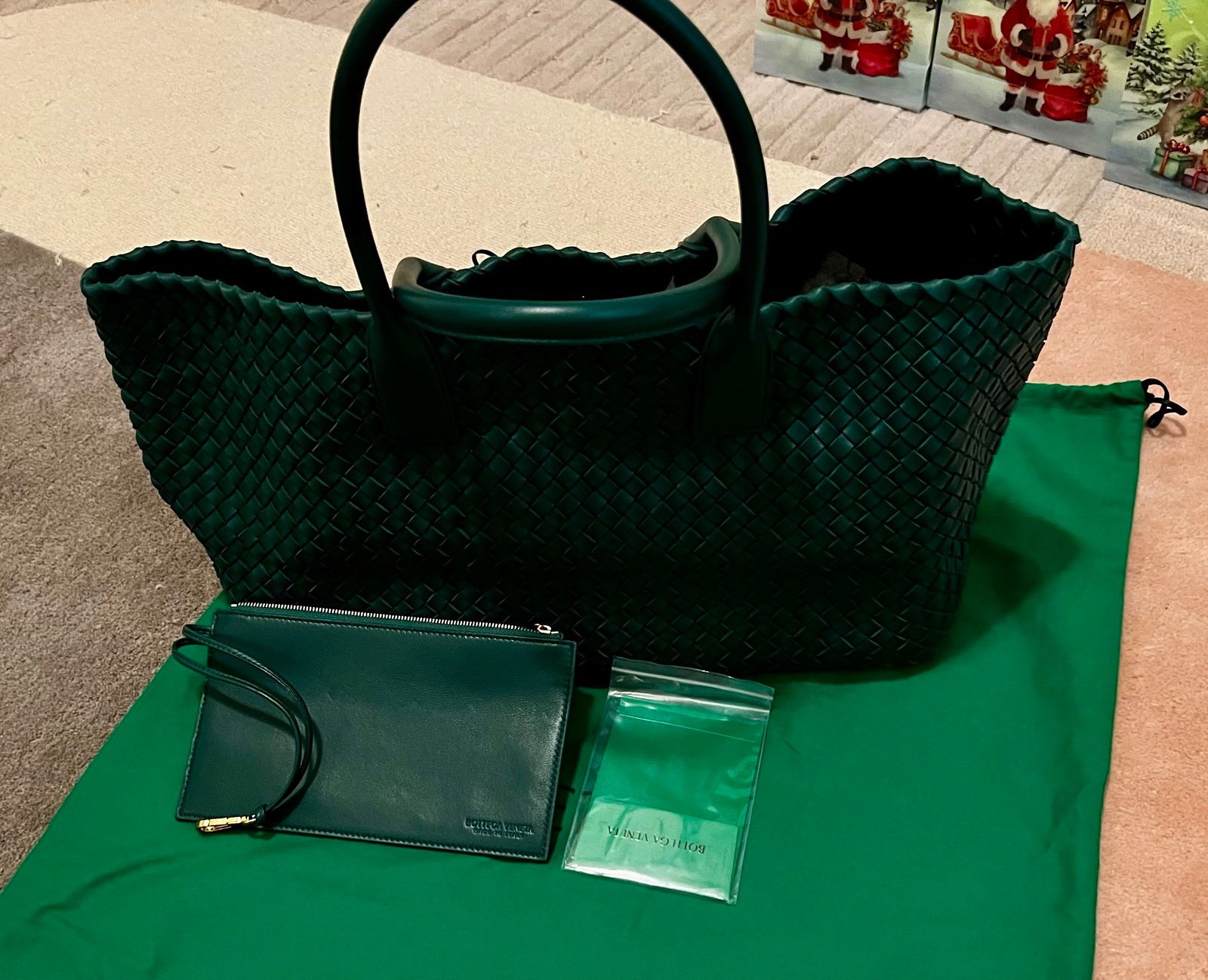 Vintage Bottega cabat tote bag medium size