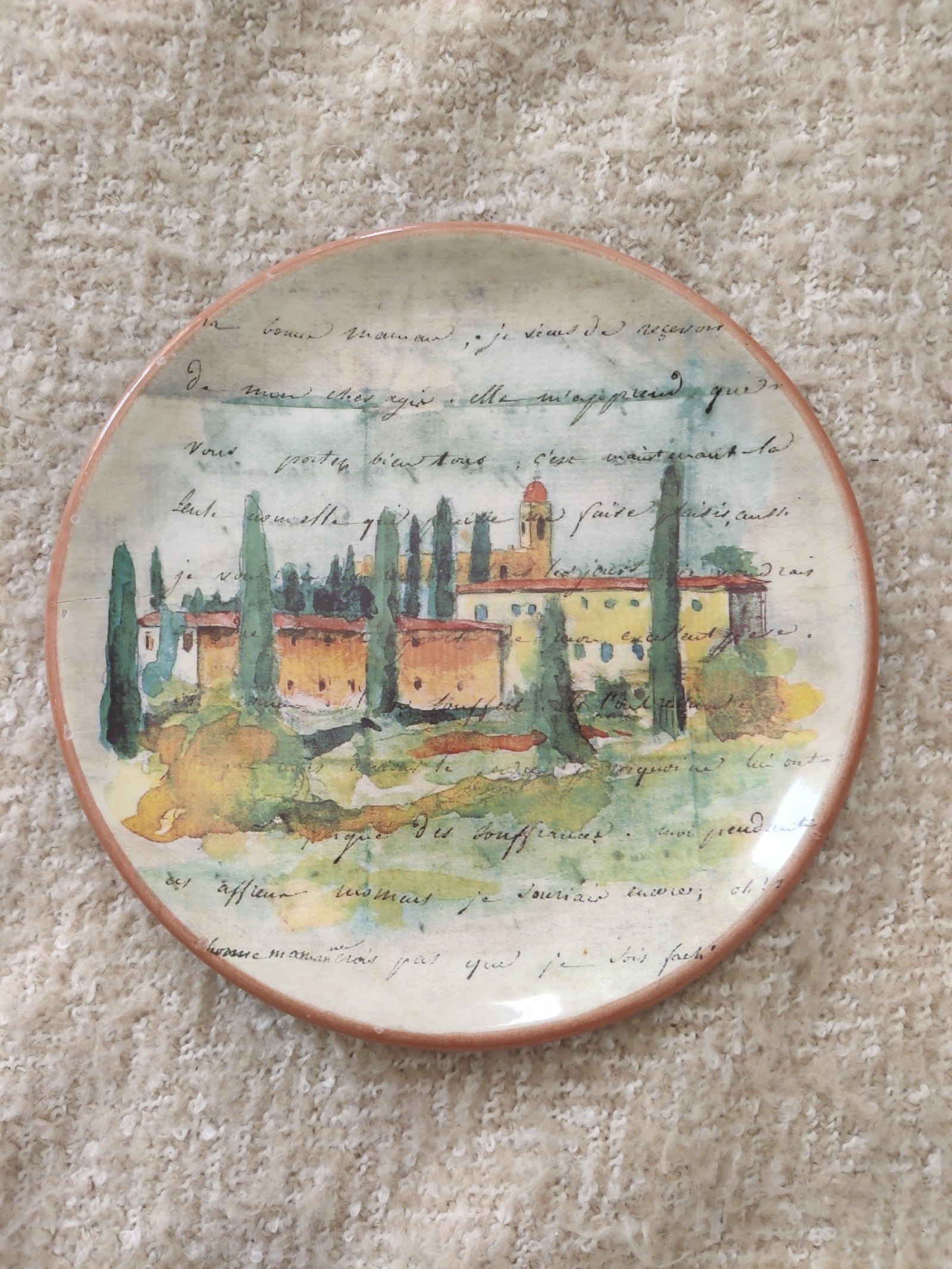 Williams Sonoma Marc Lacaze Paysage 2008 Salad Dessert Plate Italy