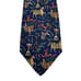 Salvatore Ferragamo Men's Tie Trophy Prize Show Horse Navy Silk 3.5 (W) 54 (L)