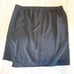 Avenue Skirt 26/28 Black Pull On Skirt Black Midi Faux Wrap Front 3X A-Line NWT