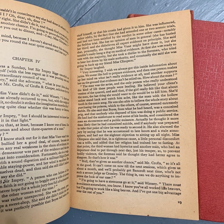 Dorothy Sayers Set of Vintage Books Suspense Drama Antiques Ephemera Decor Paper