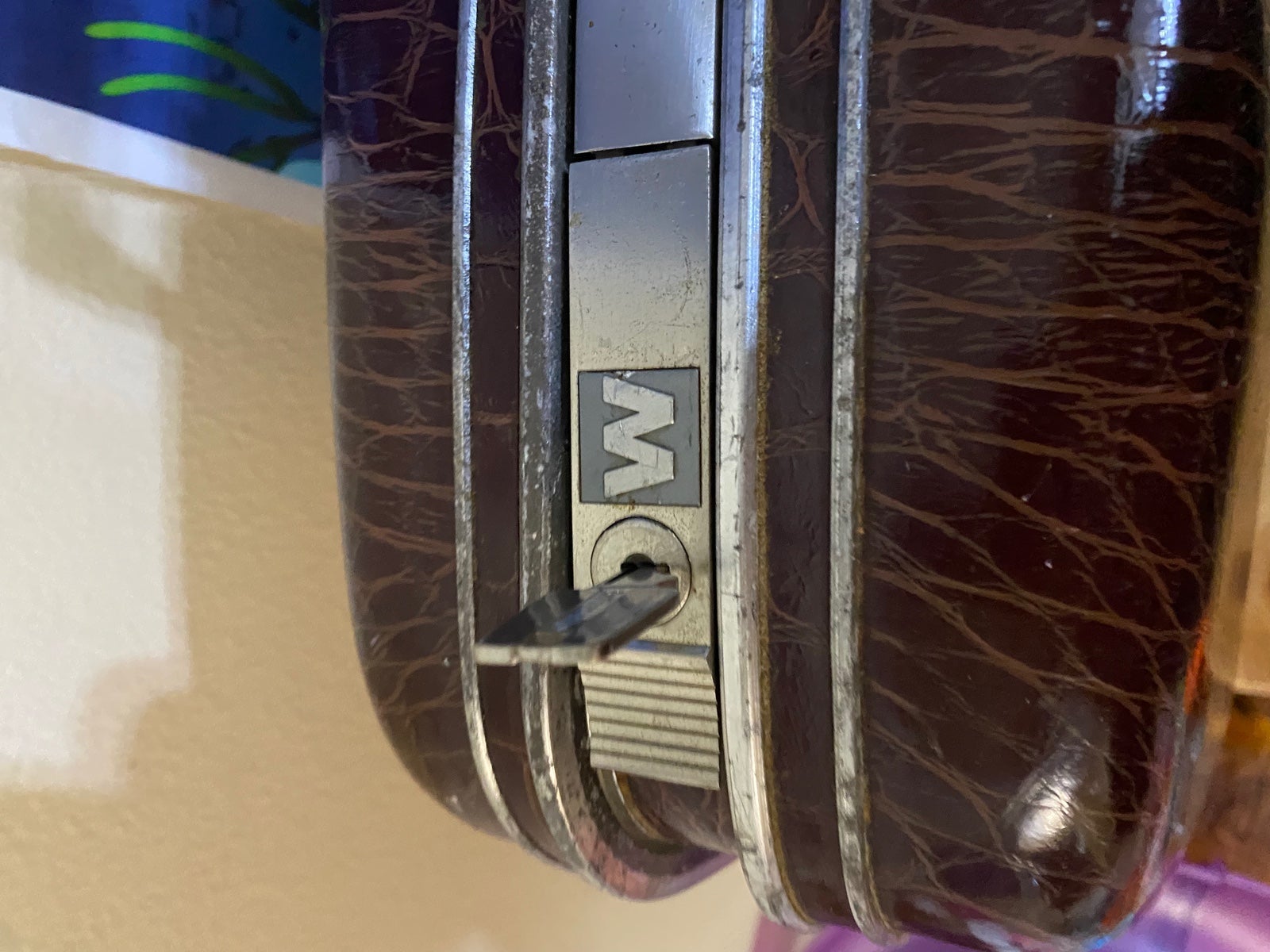 Vintage Samsonite TravelSmart silhouette Hard Case overnight sale bag Alligator Suitc