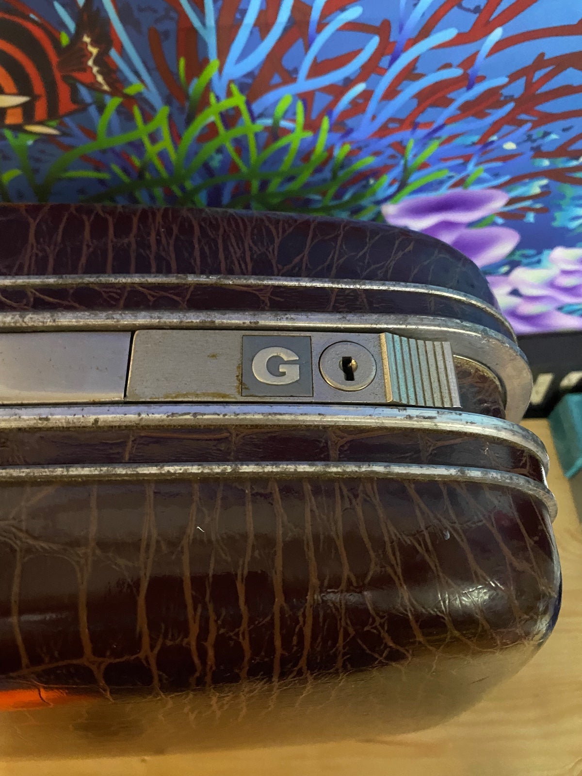 Vintage Samsonite TravelSmart silhouette Hard Case overnight sale bag Alligator Suitc