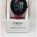 iTech Fusion 2 Smartwatch: Durable & Lightweight | Hot Pink Band | Android & iOS