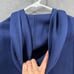 zuda Zip Front Hooded Scuba Knit Vest Navy Size X-Large