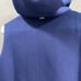 zuda Zip Front Hooded Scuba Knit Vest Navy Size X-Large