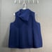 zuda Zip Front Hooded Scuba Knit Vest Navy Size X-Large