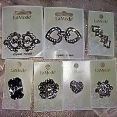 NEW Rhinestone LaMode Buckles & Buttons