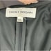 Cecily Brown XL Black Beaded Top Floral Cowl White Silk Sleeveless 90's