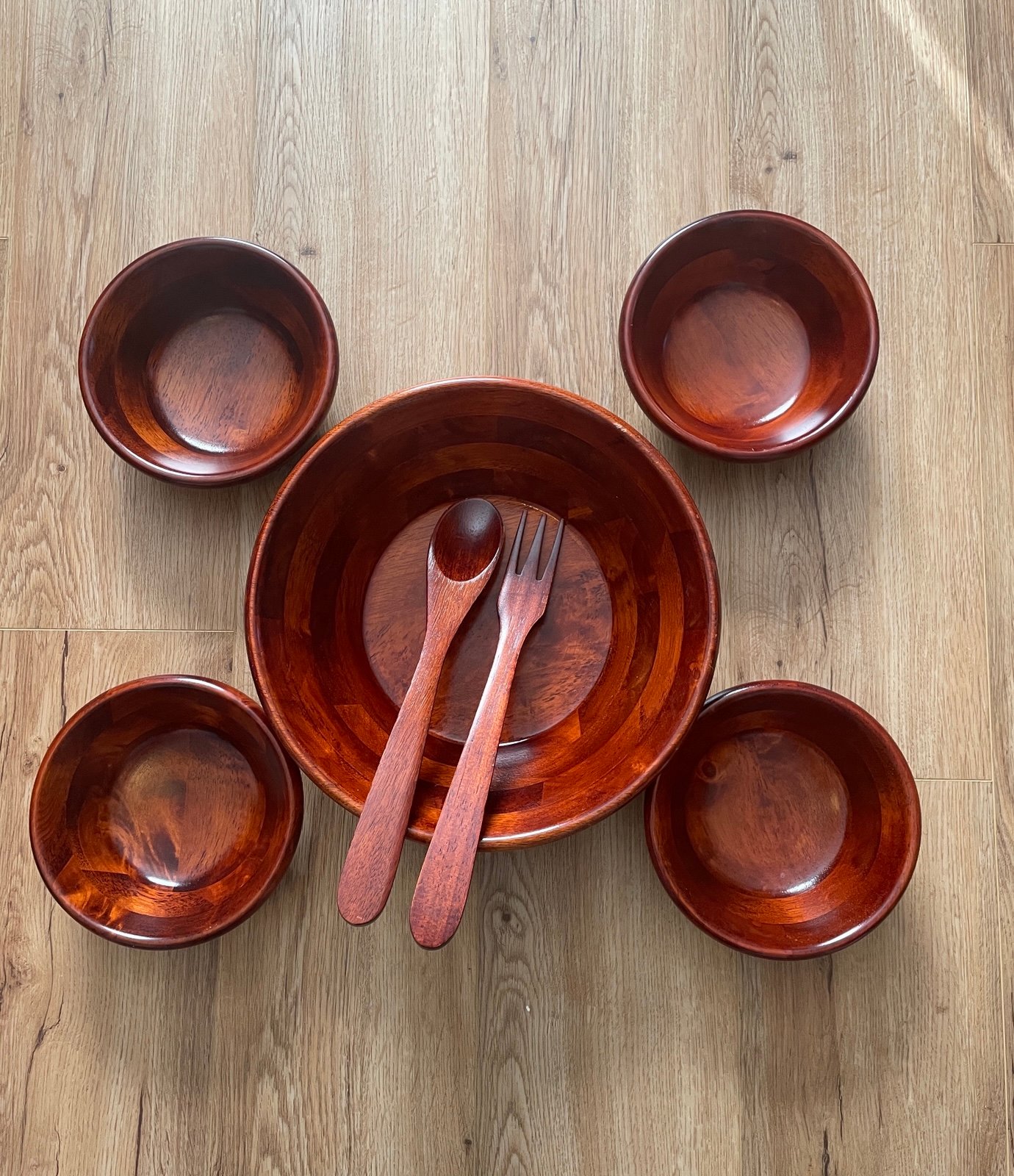 Julie Pomerantz Wooden Bowl Serving Set