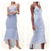 NWT ASOS size 8 baby blue cami high low maxi dress