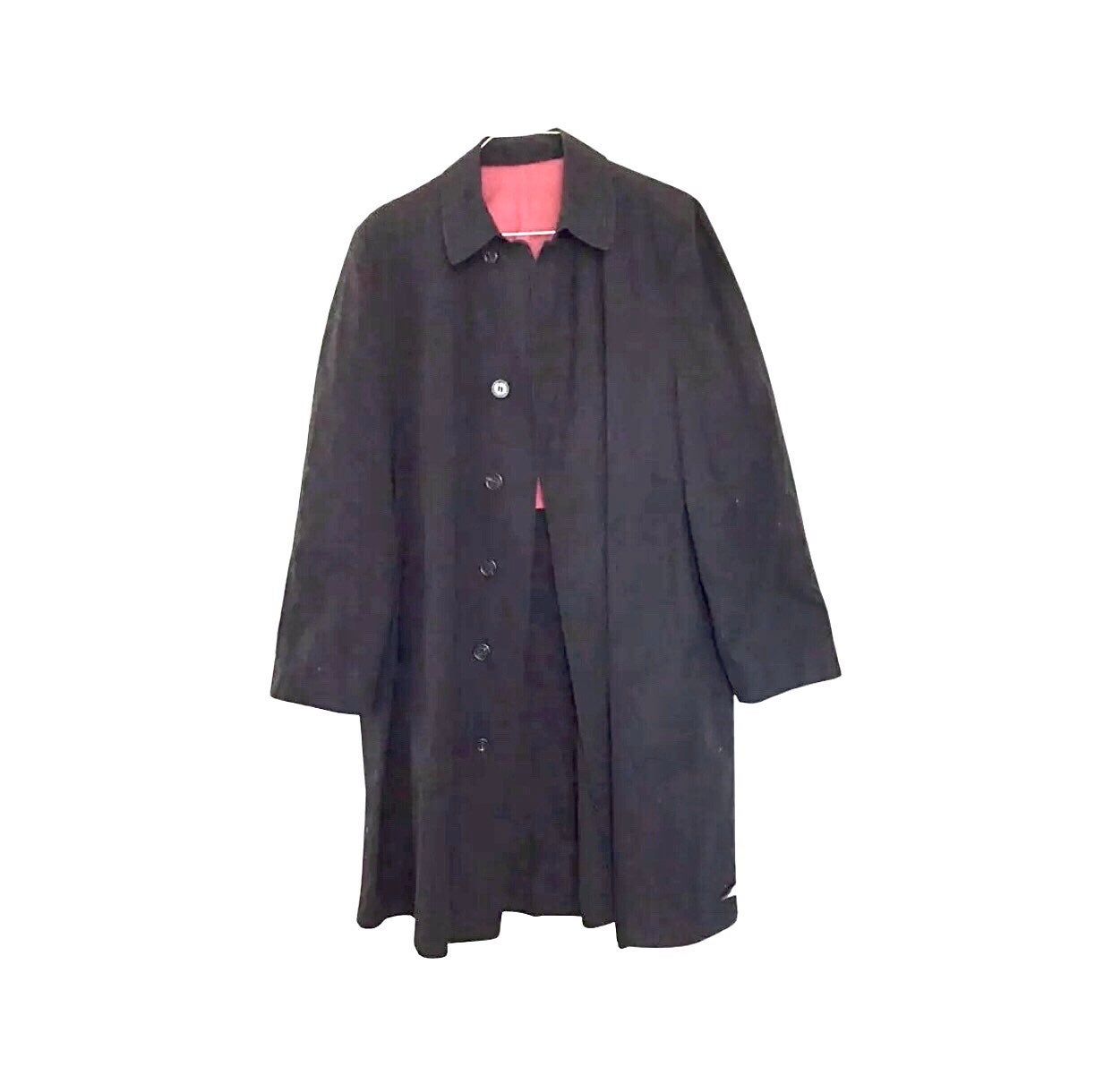 London Fog Maincoats Men's Raincoat Black Long
