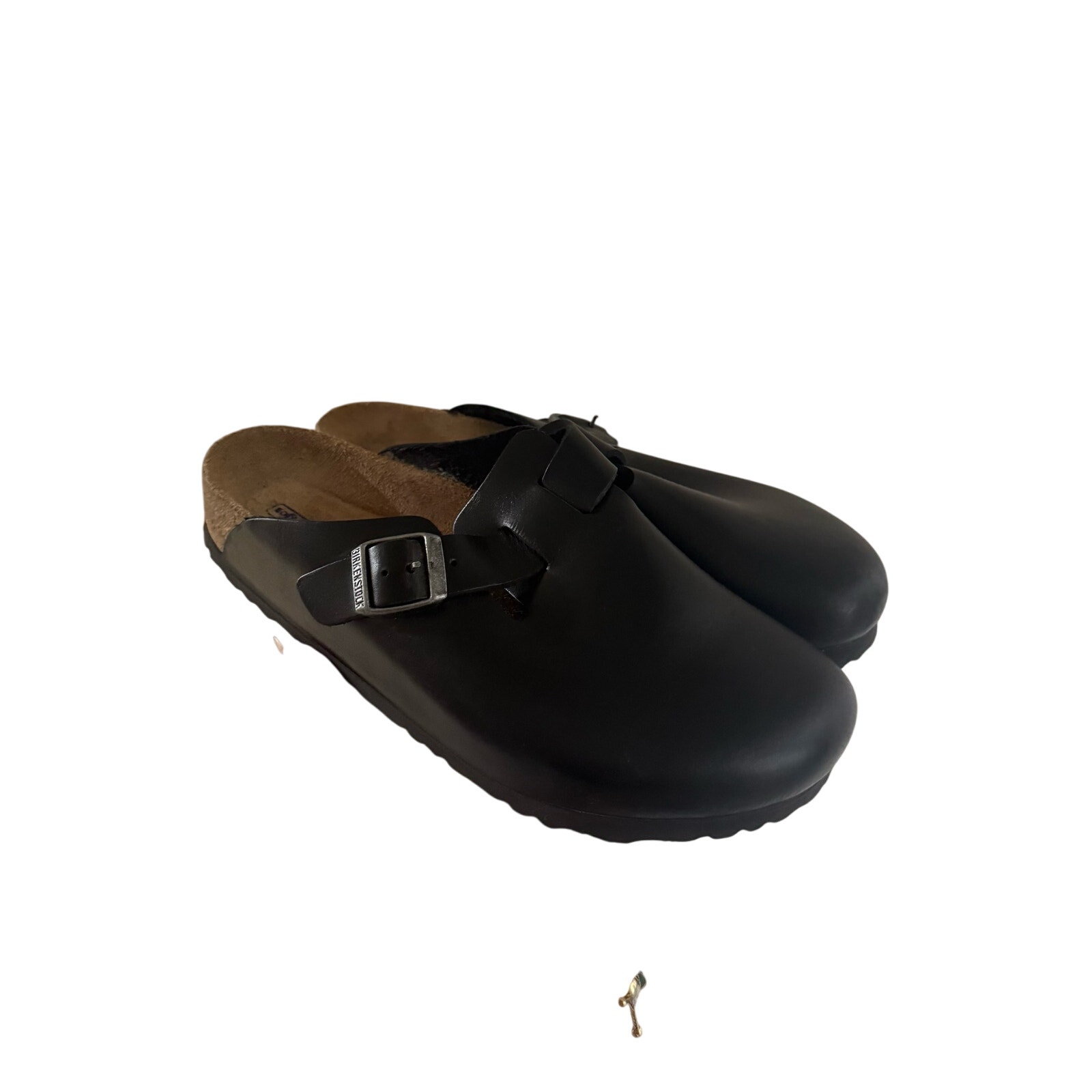 Birkenstock Boston Grip Leather in Black sz 39