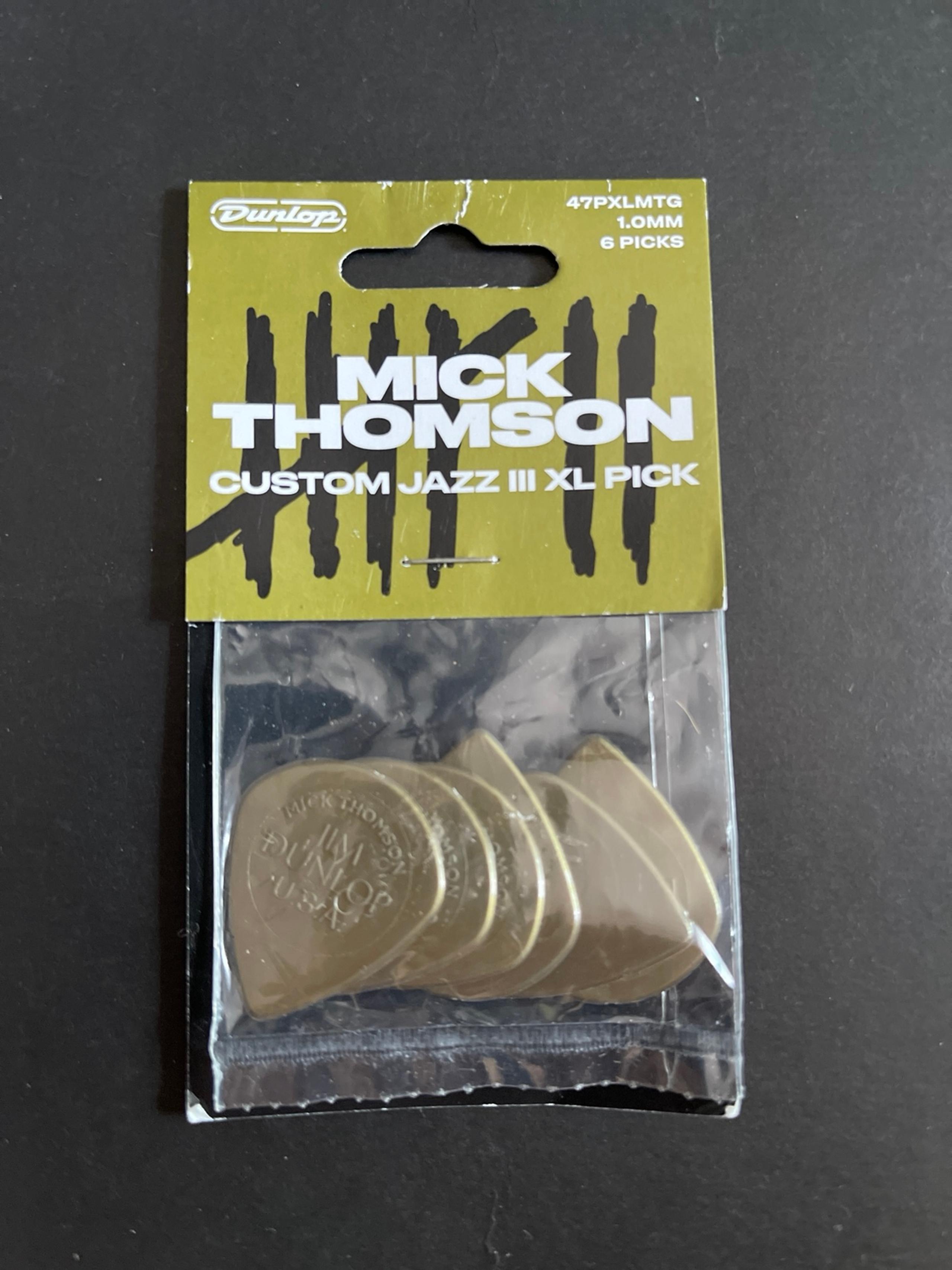Dunlop Mick Thomson Custom Jazz III XL Pick 1.0MM (Shipping Included)