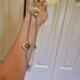 Two-tone, two-strand COSTUME NECKLACE 36 INCHES W/ CLASP
