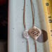 Two-tone, two-strand COSTUME NECKLACE 36 INCHES W/ CLASP