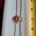 Two-tone, two-strand COSTUME NECKLACE 36 INCHES W/ CLASP