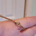 Two-tone, two-strand COSTUME NECKLACE 36 INCHES W/ CLASP