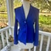 BOSS Hugo Boss 3-Button Pick Stitch Blue Blazer