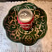 Vintage Army green Mexico Pottery bowl