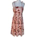 Antonio Melani Floral Print Tie Strap Fit & Flare Dress Pink Size 8