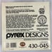 PYREX Designs 3 Piece 430-045 Rainbow Mixing Serving Bowl Set 1986