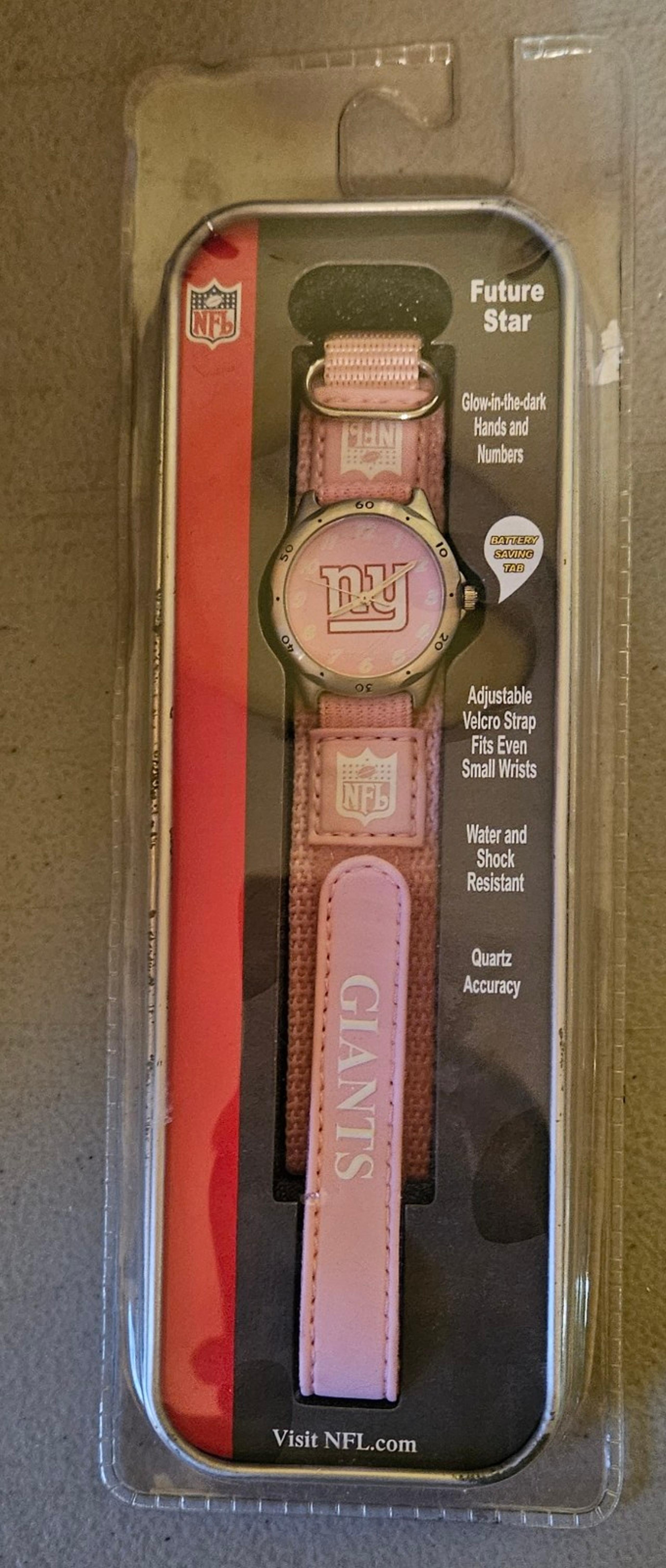 New pink new york giants watch