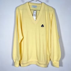 Izod Men’s NWT Size Extra Large XL Vintage Acrylic Made in USA Sweater V-Neck